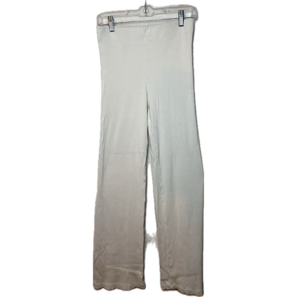 STOCKHOLMATELIER &‎ OTHER STORIES Ribbed Knit Pants Womens Sz S Wide Long Legs